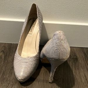 LK Bennet Snakeskin Platform Heels Sz 38